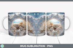 Gorgeous3D Winter Mug Wrap design.
