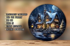 3D Winter Sublimation Design / Round Winter Sublimation Png Product Image 2