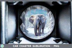 Gorgeous3D Winter Wall Car Coaster design.