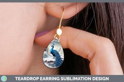 Gorgeous3D Winter Wall Teardrop Earrings design.