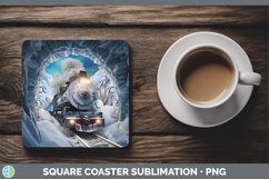 Gorgeous3D Winter Wall Square Coaster design.