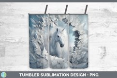 Gorgeous3D Winter Wall Tumbler design.