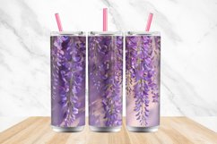 3D Wisteria Purple Floral Tumbler Wrap Bundle Product Image 4