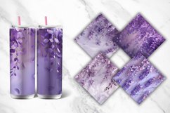 3D Wisteria Purple Floral Tumbler Wrap Bundle Product Image 2