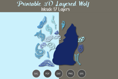 3D Layered Wolf SVG Product Image 2
