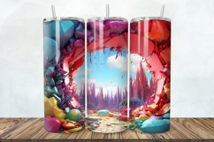 3D Wonderland Cracked Hole 20oz/30oz Skinny Tumbler Product Image 1