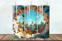 3D Wonderland Cracked Hole 20oz/30oz Skinny Tumbler Product Image 1