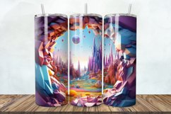 3D Wonderland Cracked Hole 20oz/30oz Skinny Tumbler Product Image 1