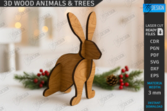 3D Table Décor Laser Cut Bundle | Wooden Puzzles | Craft SVG Product Image 4