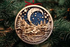 3D Christmas Ornaments PNG Bundle | Wood Carving Ornaments Product Image 7