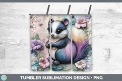 Gorgeous3D Woodland Animals Tumbler design.