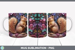 Gorgeous3D Woodland Animals Mug Wrap design.