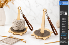 3D Wristlet Yarn Holder Laser Cut Bundle | Portable Knitting Product Image 3