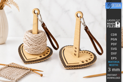 3D Wristlet Yarn Holder Laser Cut Bundle | Portable Knitting Product Image 5