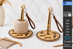3D Wristlet Yarn Holder Laser Cut Bundle | Portable Knitting Product Image 7