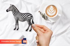 3D Zebra Sticker, Animal Print Decals, Zebra Pattern Design Product Image 1