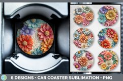 Bundle of six 3D Car Coaster designs.