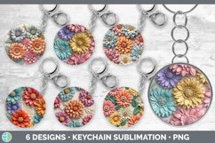 Bundle of six 3D Keychain designs.