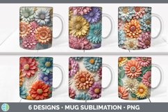 Bundle of six 3D Mug Wrap designs.