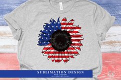 Sunflower 4th of July American Flag Sublimation Set Product Image 3