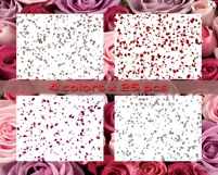 100 ROSE PETALS TRANSPARENT PNG FILES, PHOTOSHOP OVERLAYS Product Image 5