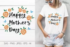 Happy Mothers Day. Mothers Day SVG. Mother's Day. Mom life. Product Image 1