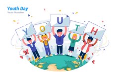 Youth Day - Vector Illustration Product Image 1