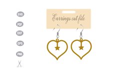 Earrings Template SVG Product Image 1