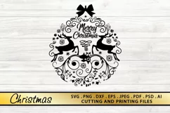 Merry Christmas SVG PNG EPS DXF Santa SVG Holiday SVG Files Product Image 6