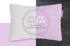 Square pillow mockup. Product mockup. Product Image 5