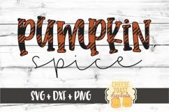 Pumpkin Spice - Buffalo Plaid Thanksgiving SVG PNG DXF Product Image 2
