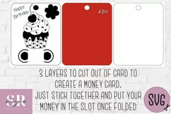 Birthday Money card | Paper cutting | Money card SVG Product Image 3