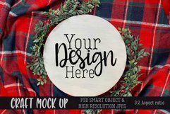 Round sign Christmas MOCKUP| PSD & JPEG Product Image 1