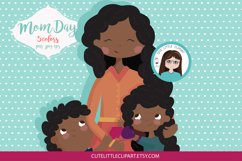 Mom and children clipart Product Image 2