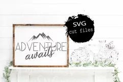 Adventure Awaits, Camping Svg, Adventure Begins Svg Product Image 1