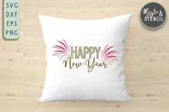 Happy New Year SVG - PNG, DXF, SVG, EPS, Cut File Product Image 4