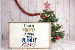 A Thrill of Hope SVG File - Christmas SVG Cut File Product Image 5