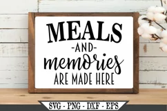 Meals And Memories Are Made Here SVG Graphic Design Product Image 2