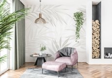Wall mockup - Wallpaper mockup - Living room Product Image 3