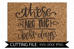These are the best days- Hand Lettered SVG Product Image 1