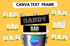 Dad Daddy Father Day Text Canva Frame Template Fill Your Own Product Image 1