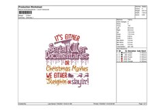 Christmas Embroidery, Holiday Embroidery, Xmas Embroidery Product Image 2