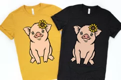 Pig svg Farm animals svg Farmhouse svg Layered svg cut files Product Image 11
