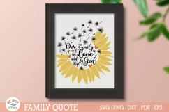 Sunflower family quote SVG,Dandelion family quote SVG Product Image 3