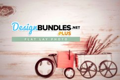 Fall Decor on Rustic Wood Flat Lay Photo Product Image 1