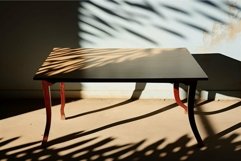 Sunlight casts a pattern of shadows on a vintage table again Product Image 1