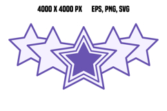 Colored Stars Icon Product Image 1