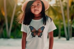 Girls Summer T-Shirt Mockup - Kids Shirt Mockup JPG Product Image 2