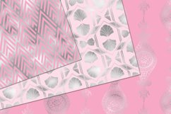 Pink and Silver Art Deco Digital Paper Product Image 2