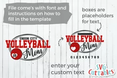 Volleyball SVG | Volleyball Template 0036 | Shirt Design Product Image 2